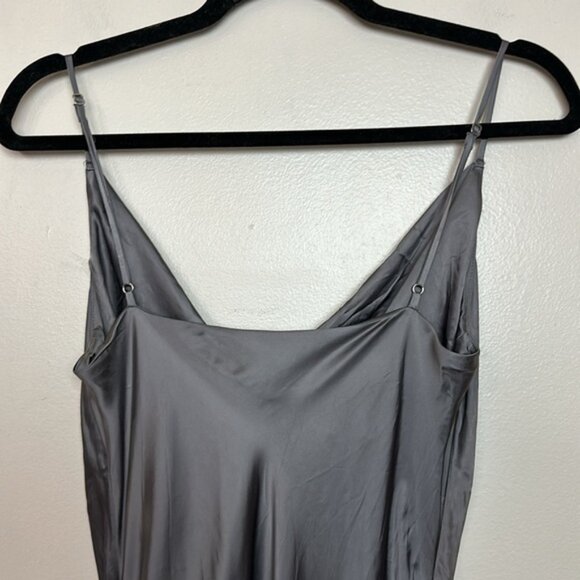Aritzia Wilfred Only Ruched Satin Slip Dress with Adjustable Length - Picture 9 of 12